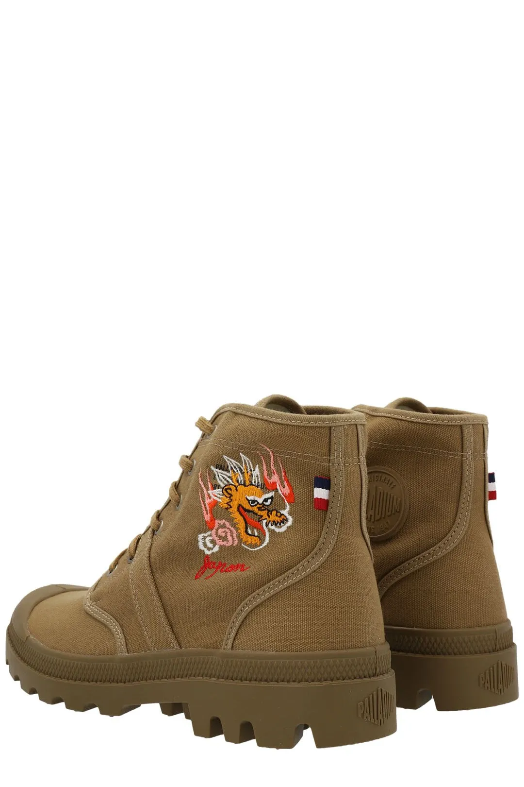 Junya Watanabe X Palladium Logo Printed Ankle Boots