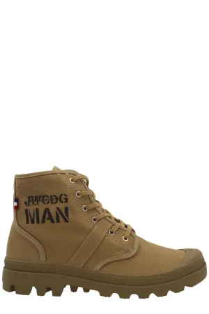 Junya Watanabe X Palladium Logo Printed Ankle Boots