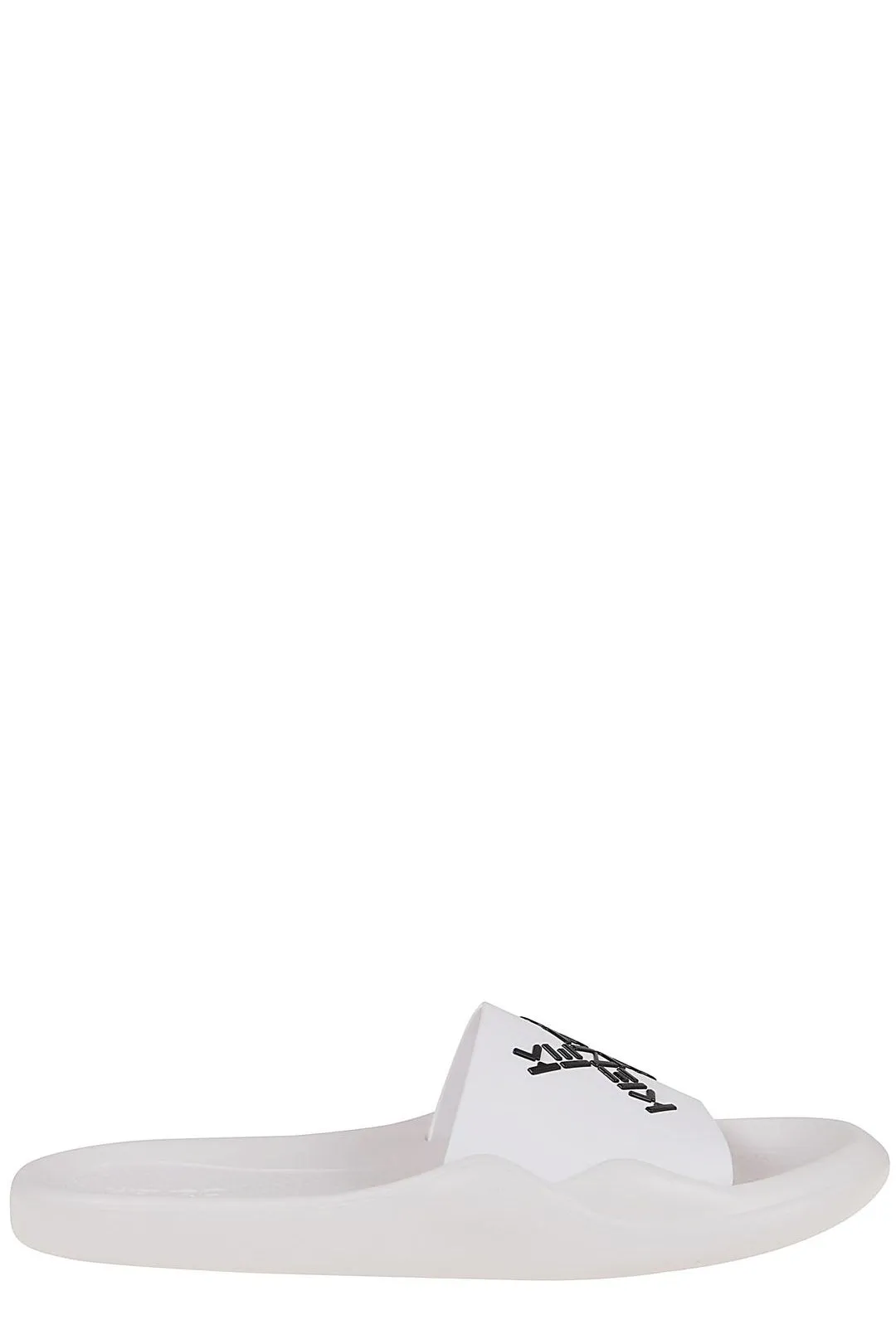 Kenzo Logo Printed Open Toe Slides