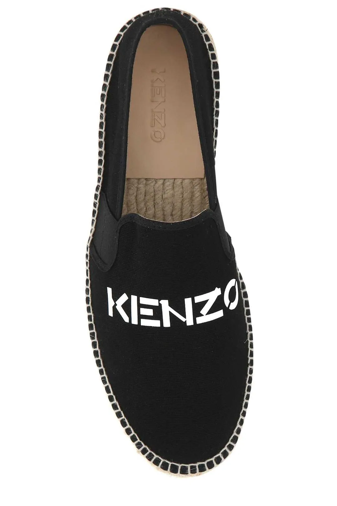 Kenzo Logo Printed Round Toe Espadrilles