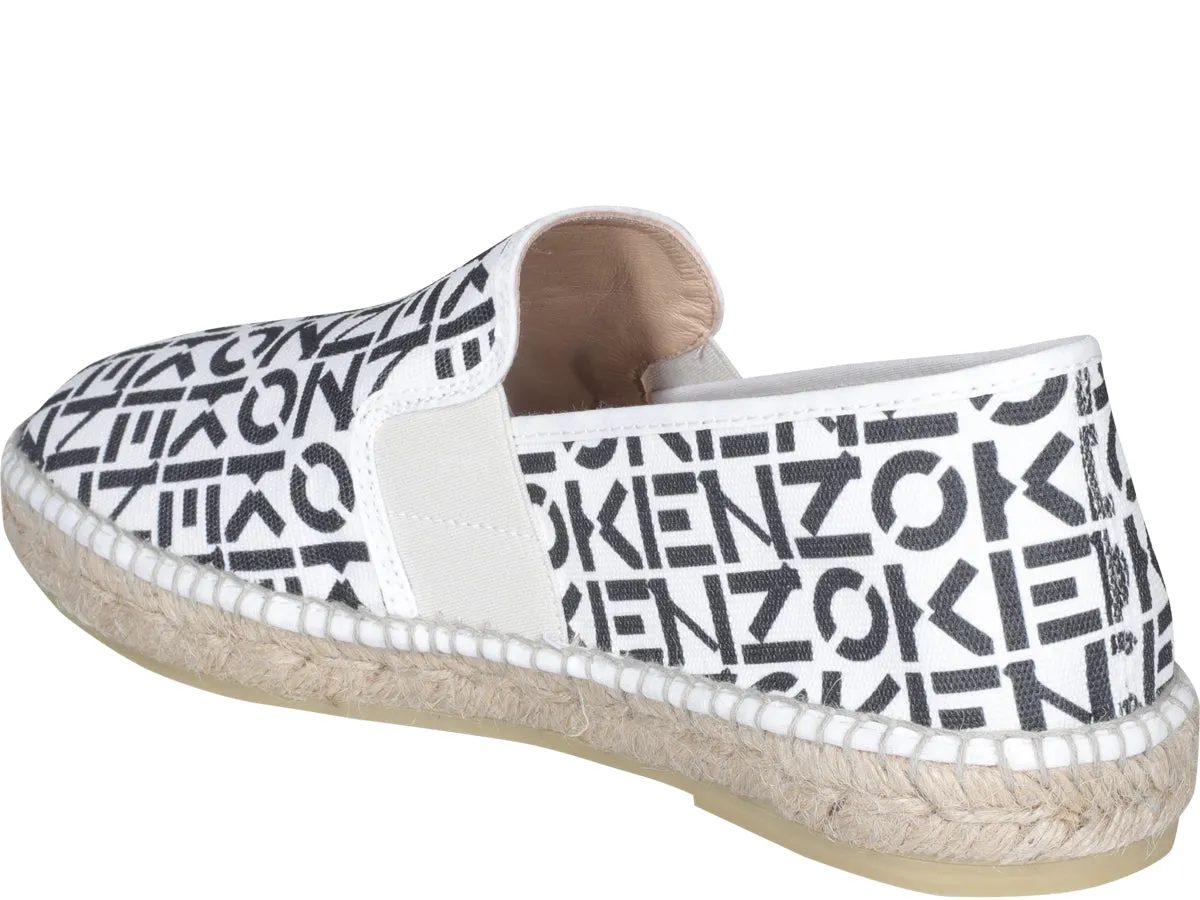 Kenzo Sport Logo Monogrammed Espadrilles