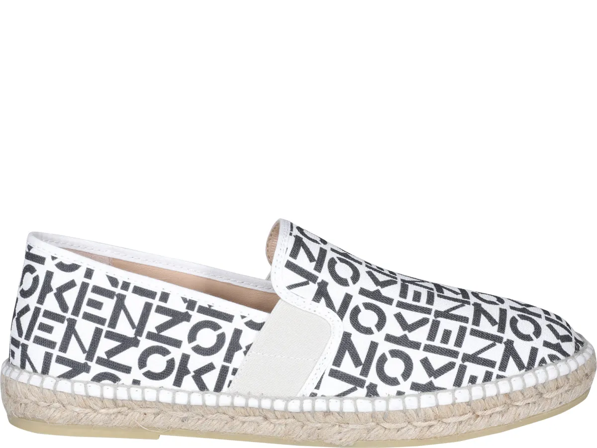 Kenzo Sport Logo Monogrammed Espadrilles