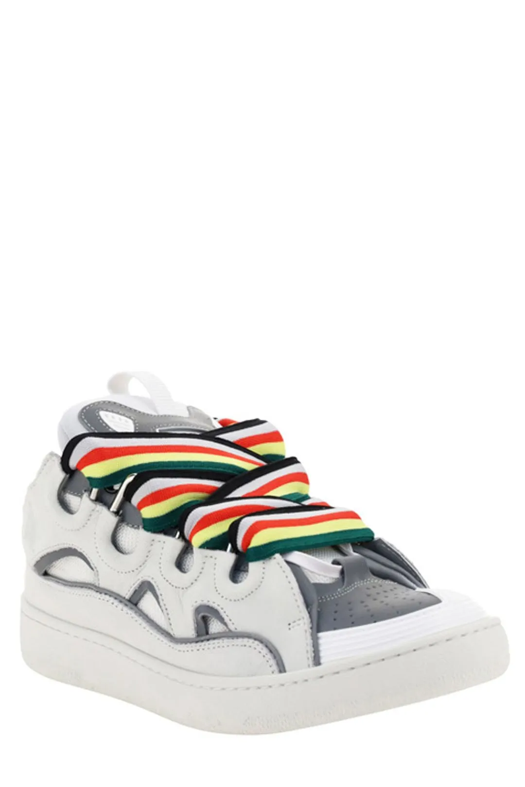 Lanvin Curb Logo Embossed Sneakers