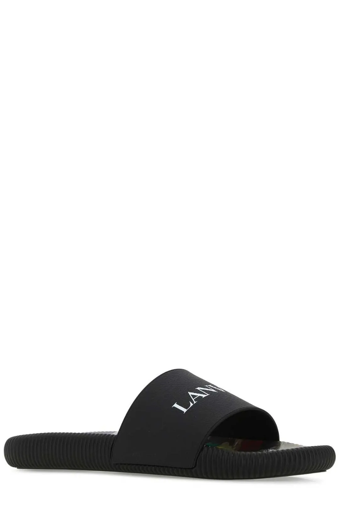 Lanvin Floral Printed Logo Sandals