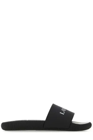 Lanvin Floral Printed Logo Sandals