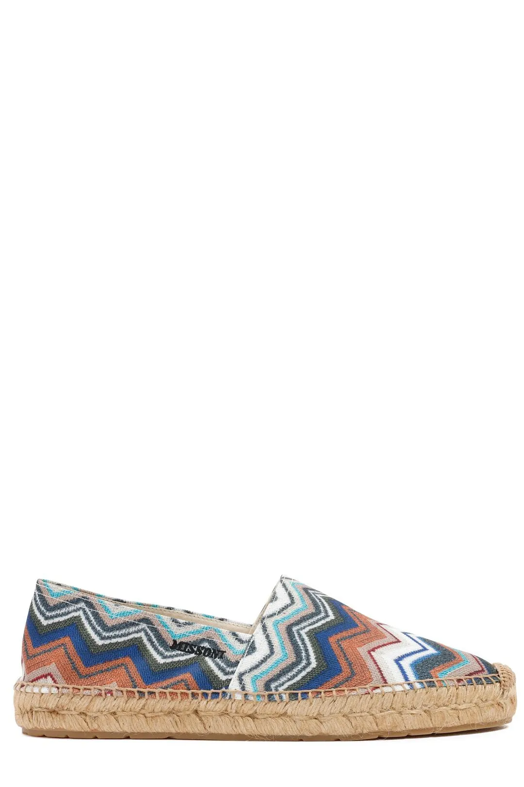M Missoni Zigzag Pattern Slip On Espadrilles