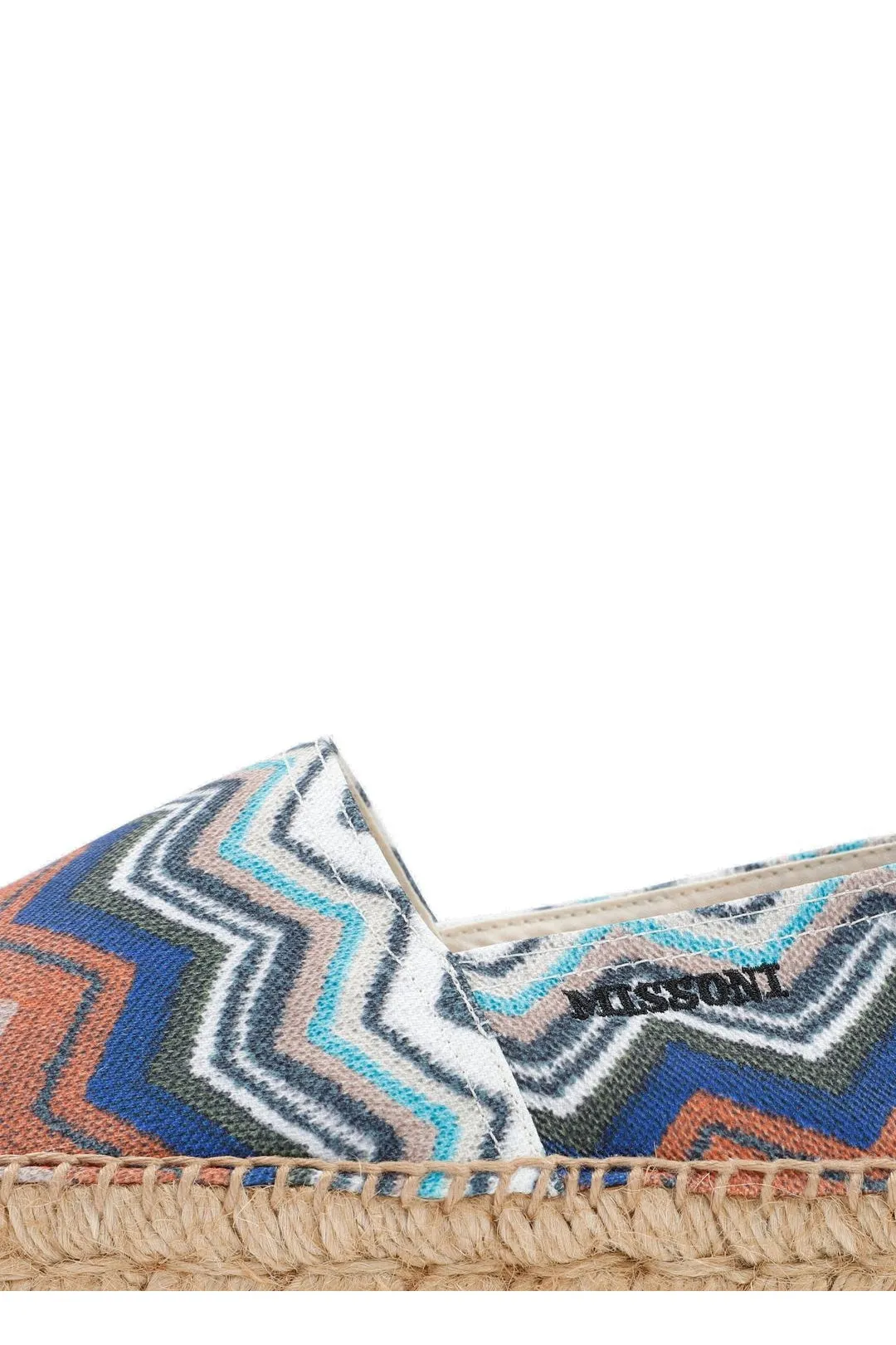 M Missoni Zigzag Pattern Slip On Espadrilles
