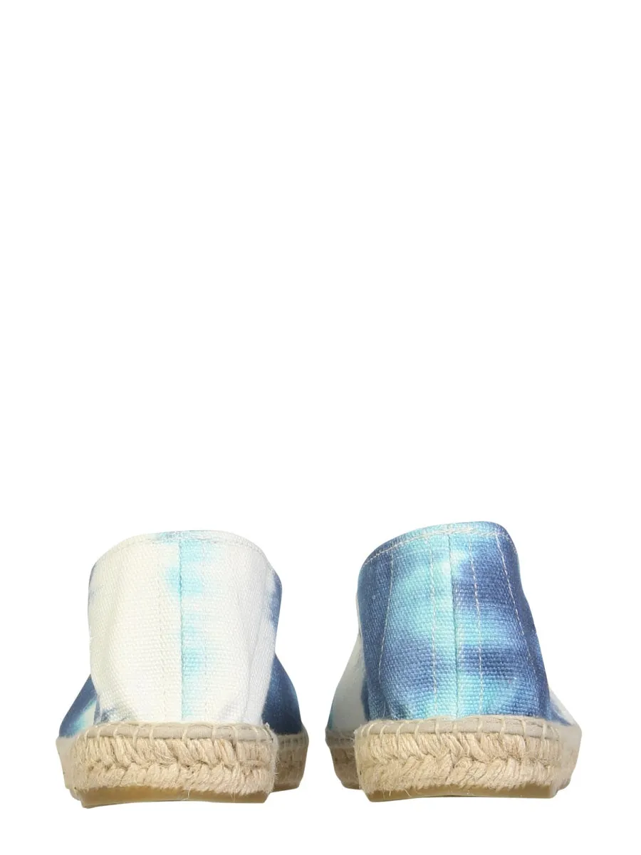 Maneb Tie-Dye Almond-Toe Espadrilles