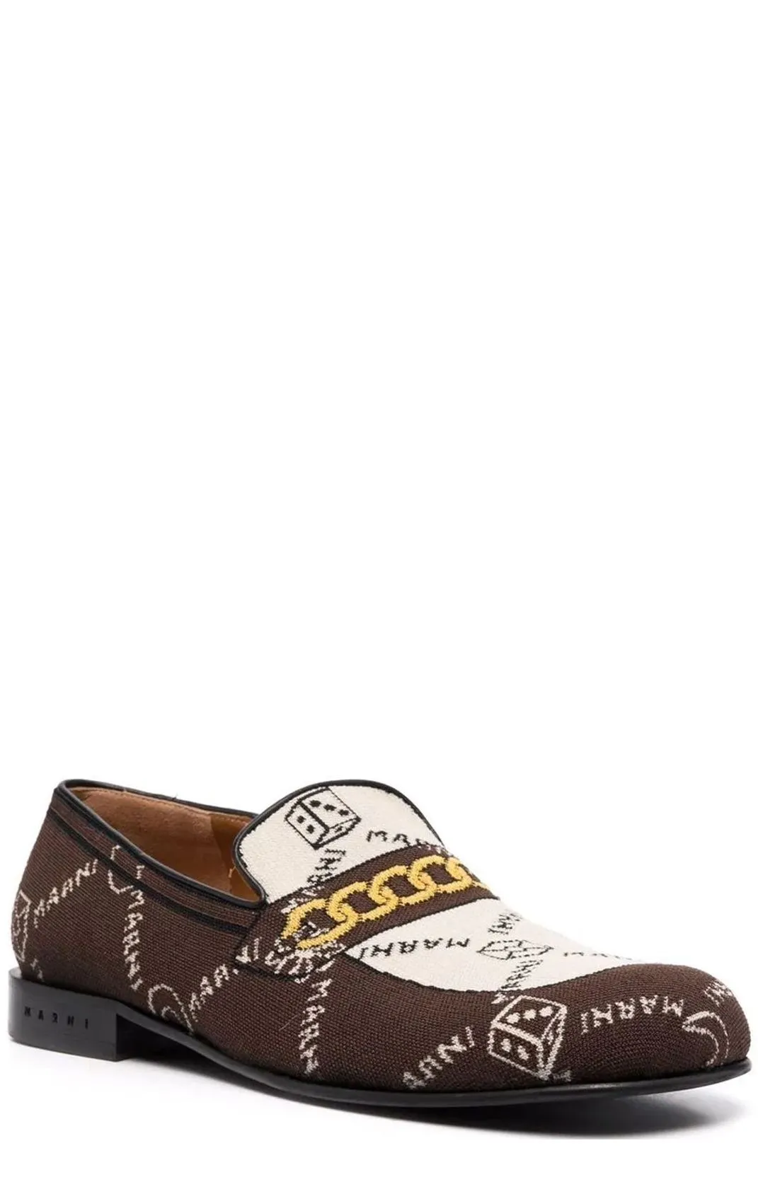 Marni Jacquard Knitted Moccasins