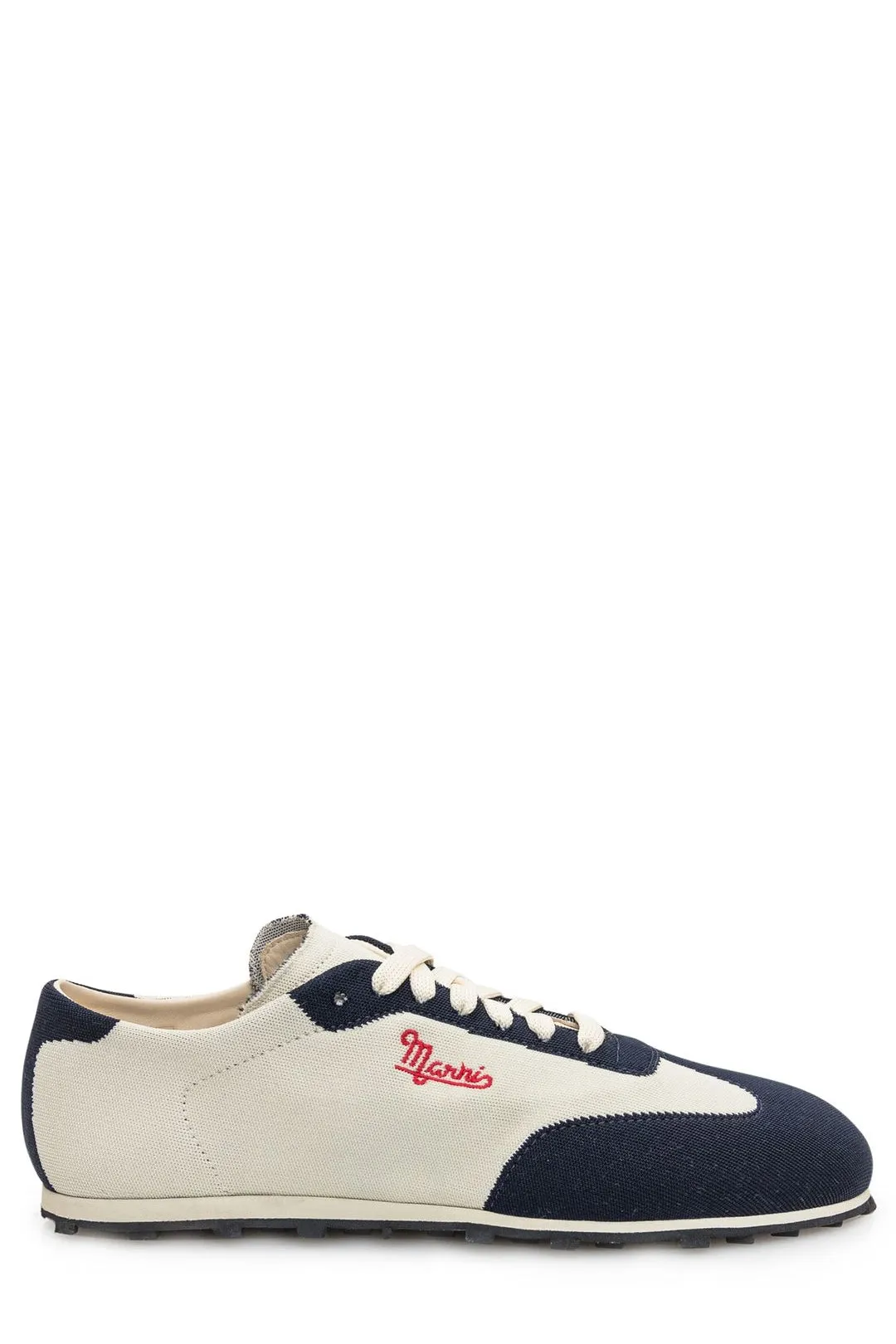 Marni Logo Embroidered Lace-Up Sneakers