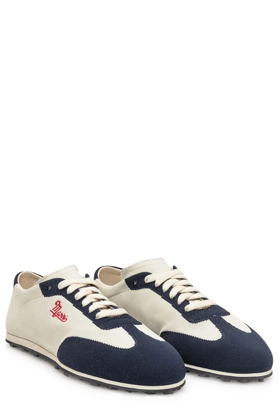 Marni Logo Embroidered Lace-Up Sneakers