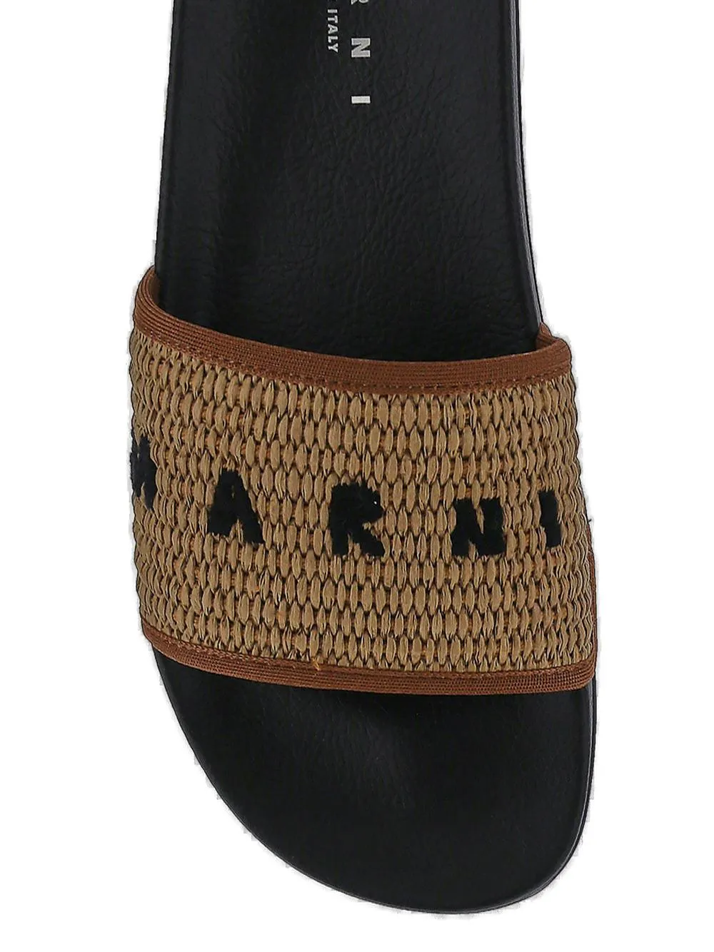 Marni Logo Embroidered Slides