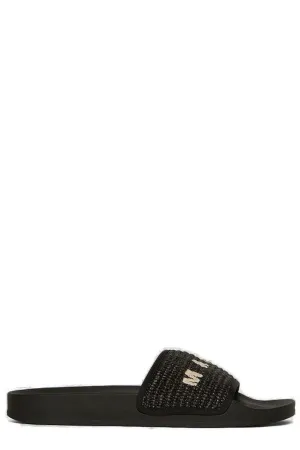 Marni Logo Embroidered Slides