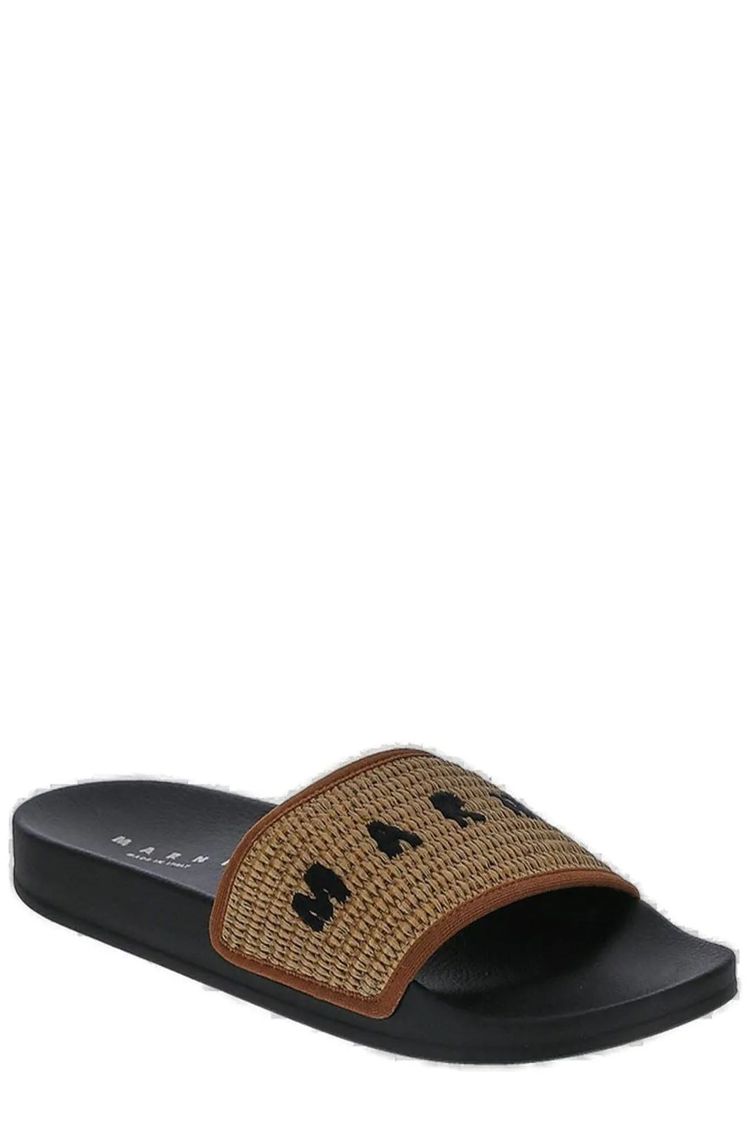 Marni Logo Embroidered Slides