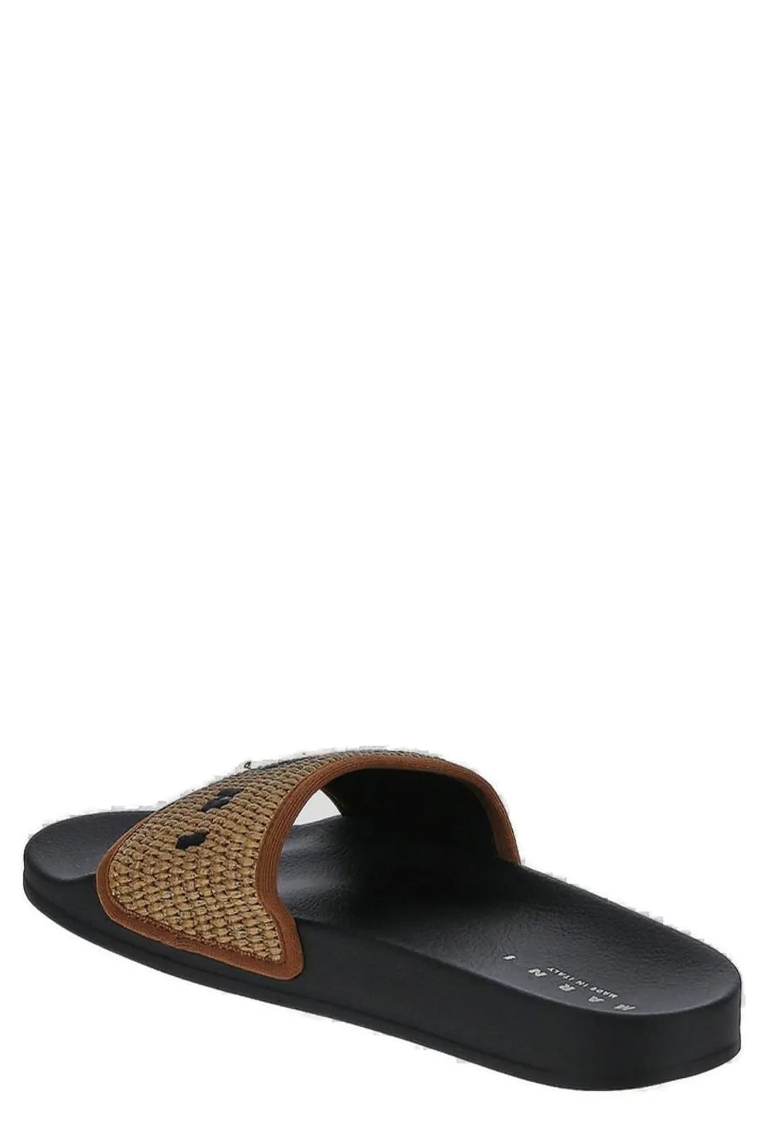Marni Logo Embroidered Slides