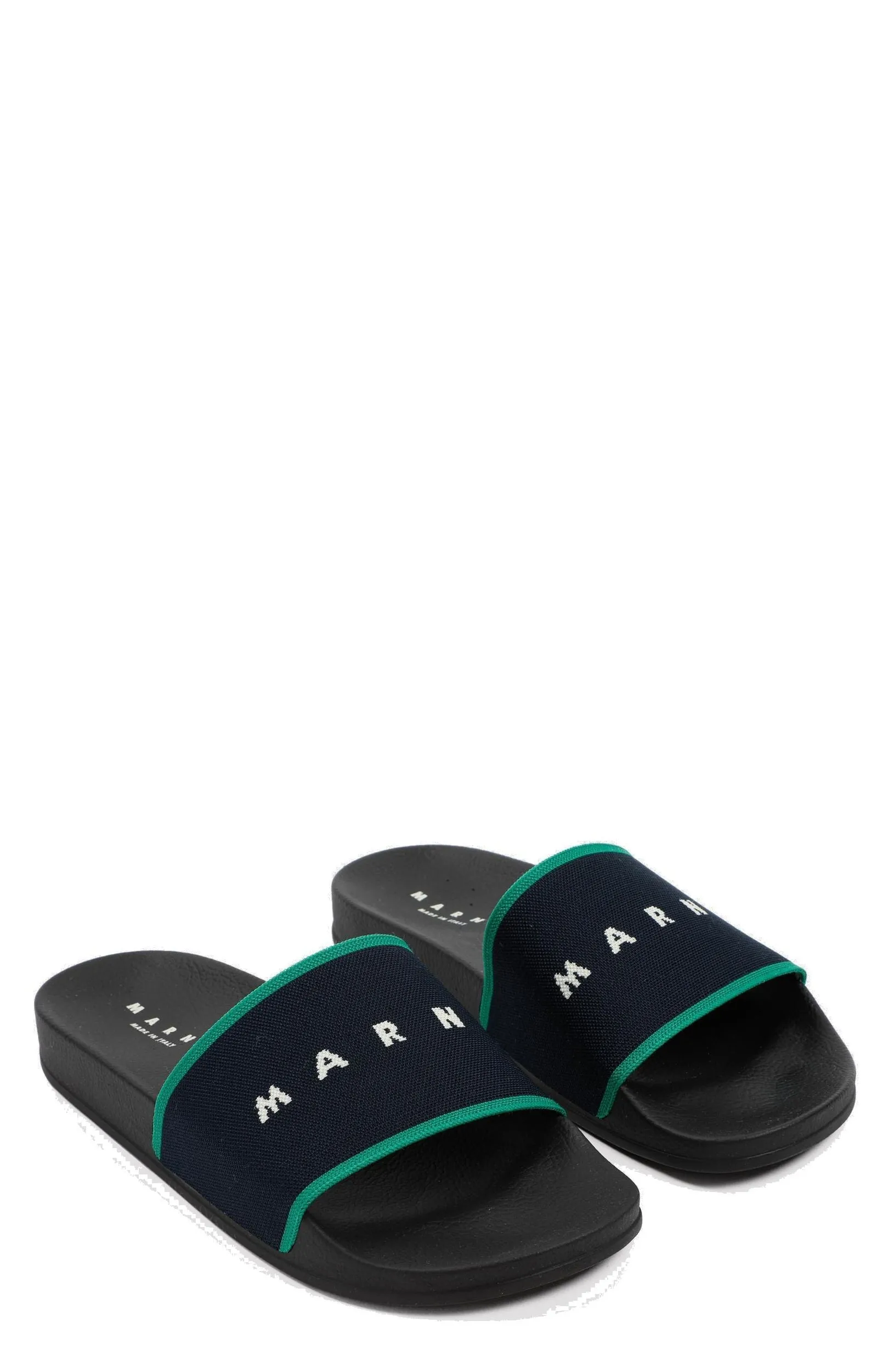 Marni Logo Embroidered Slides