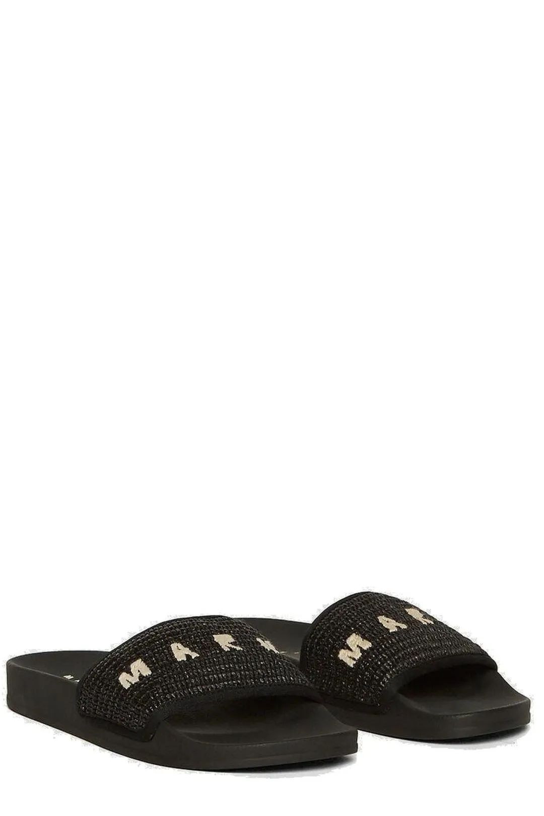 Marni Logo Embroidered Slides