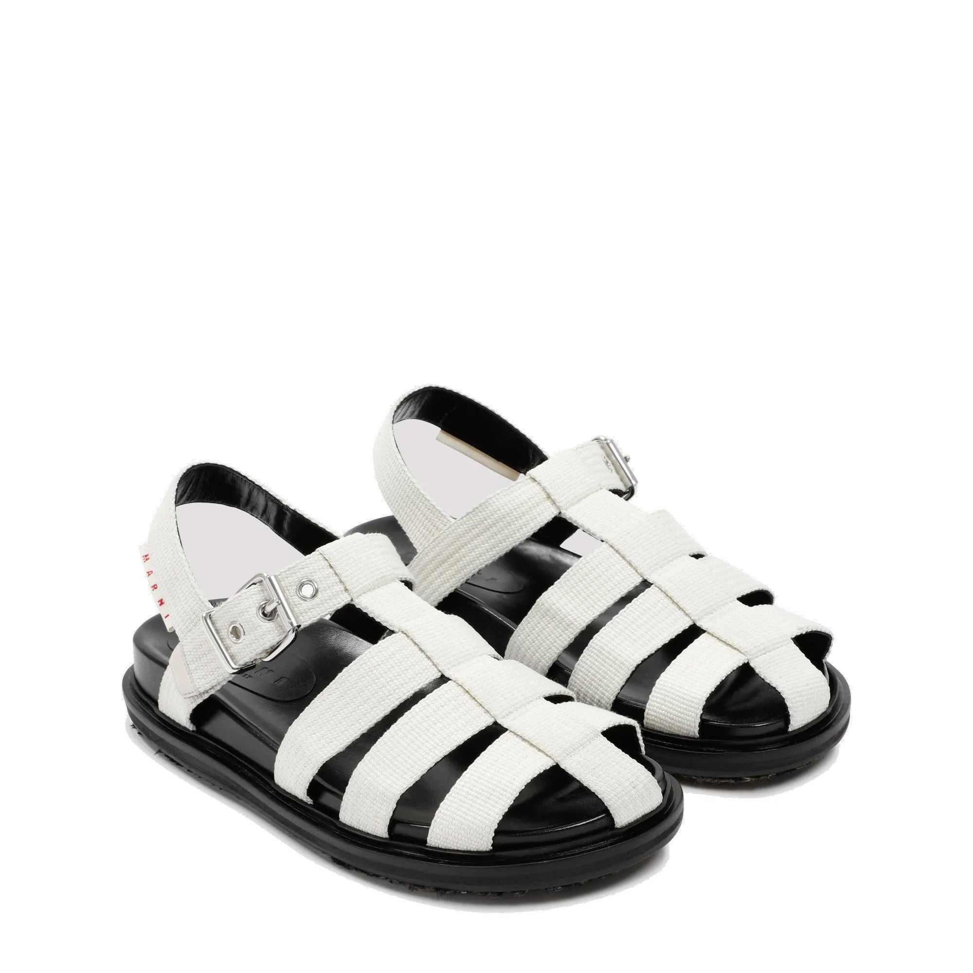 Marni Logo Label Buckle Sandals
