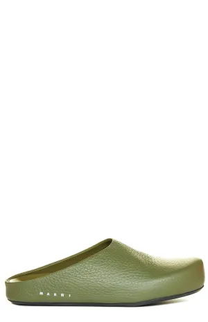 Marni Logo Printed Slip-On Clogs