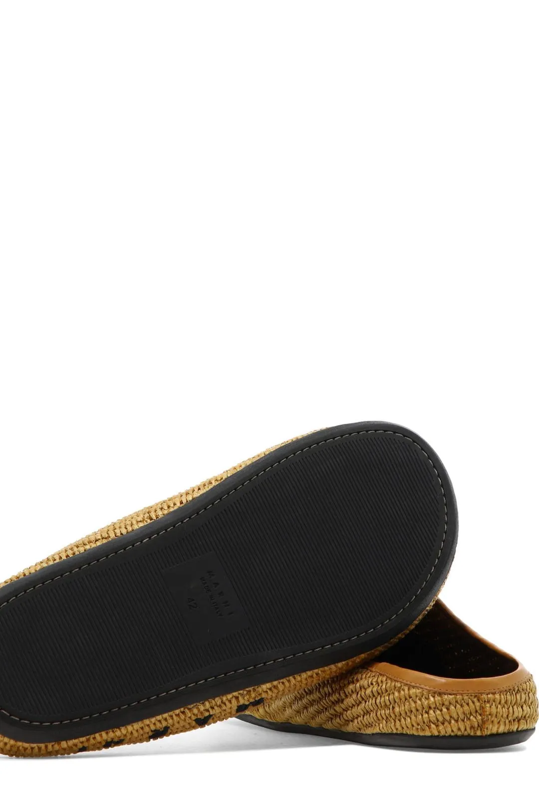 Marni Sabot Logo Embroidered Mules
