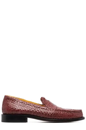 Marni Woven Slip-On Loafers