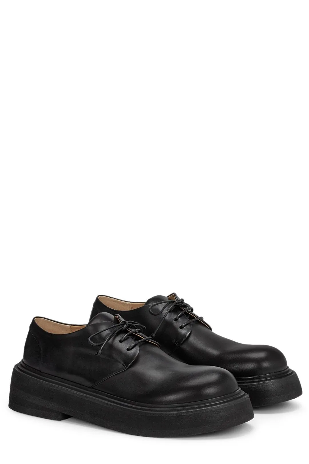 Marsll Block Heel Lace-Up Shoes