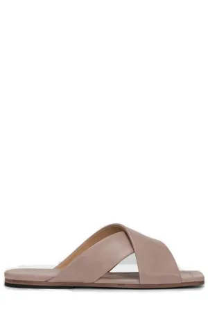 Marsll Crossover Strap Slip-On Sandals