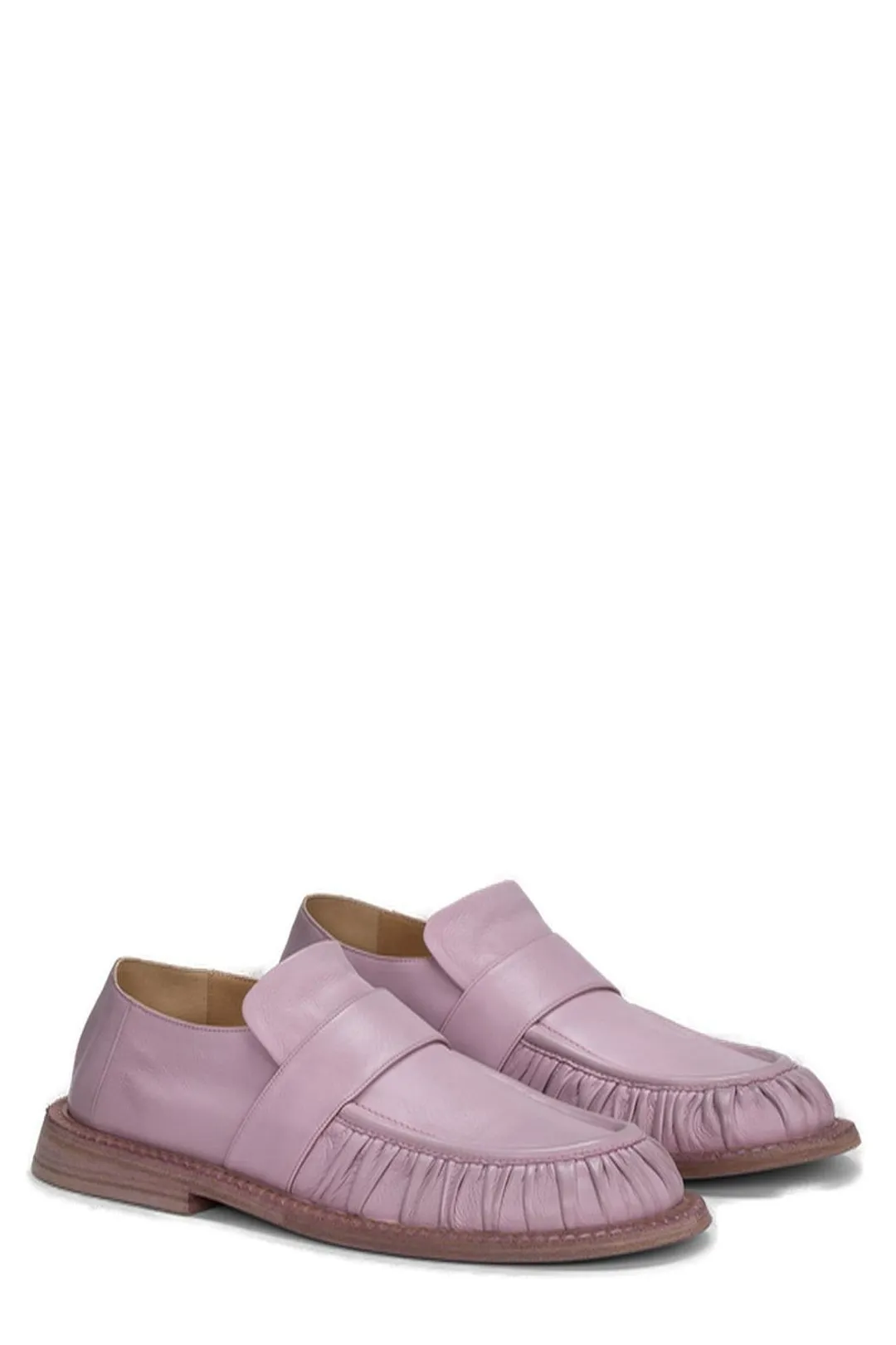 Marsll Estiva Ruched Round Toe Loafers
