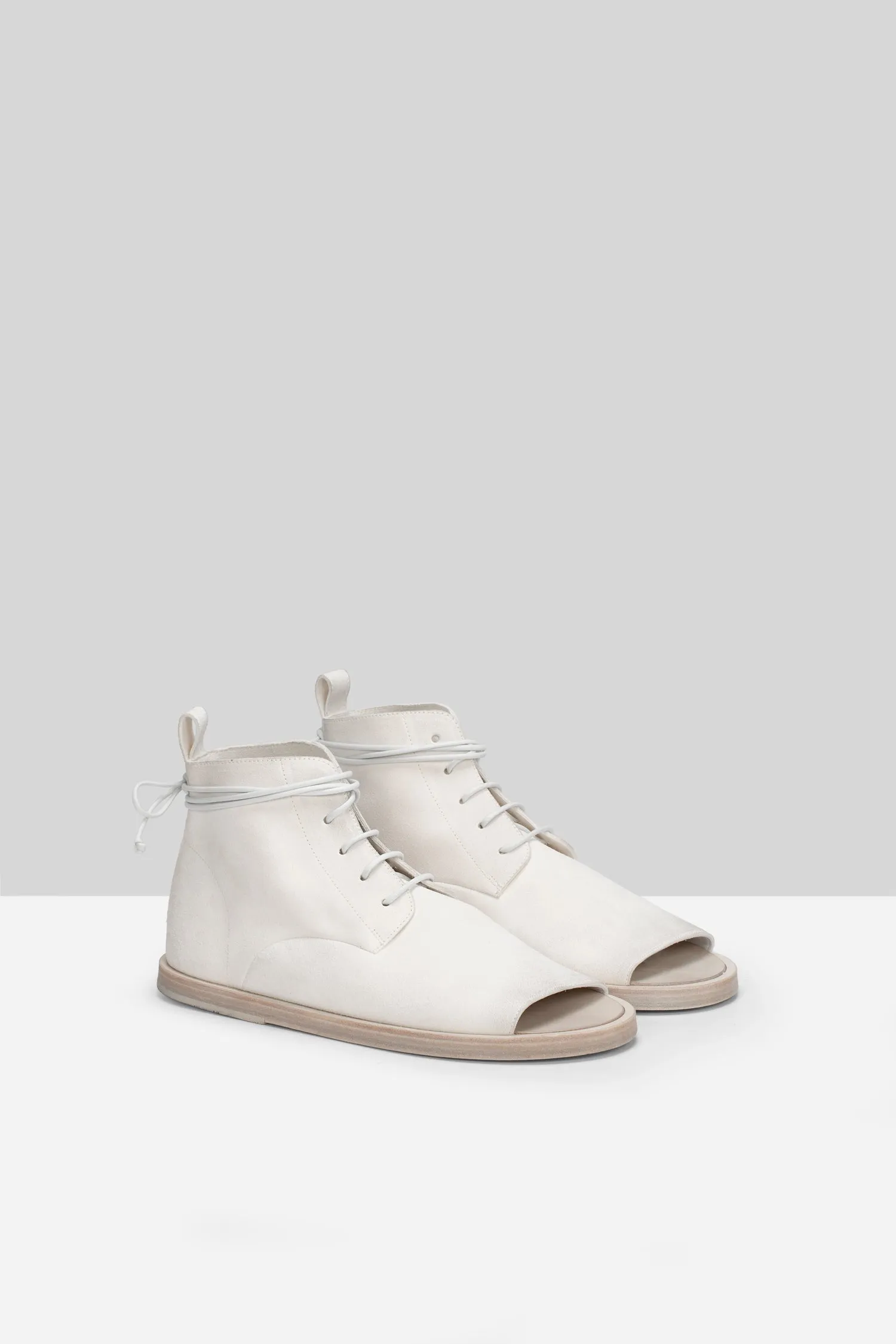 Marsll Peep Toe Lace-Up Shoes
