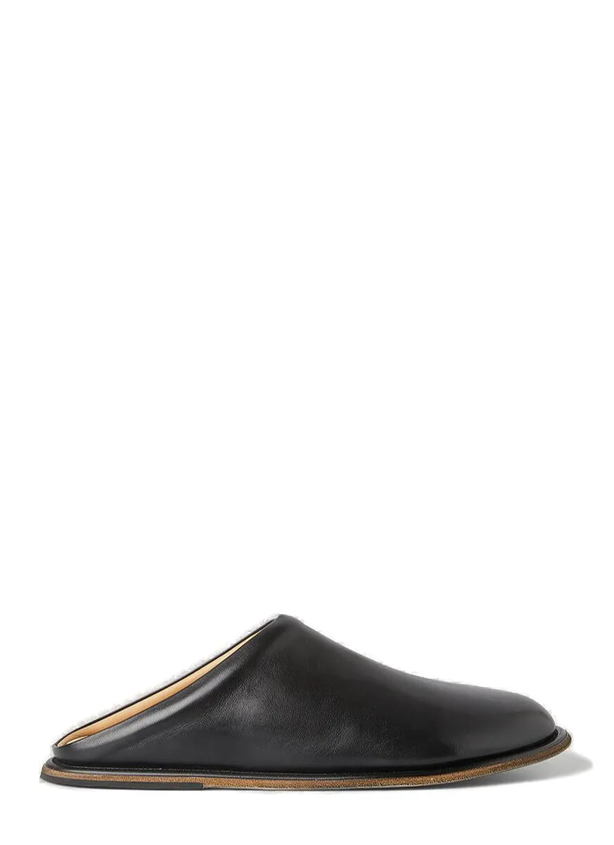 Marsll Round Toe Slip-On Mules