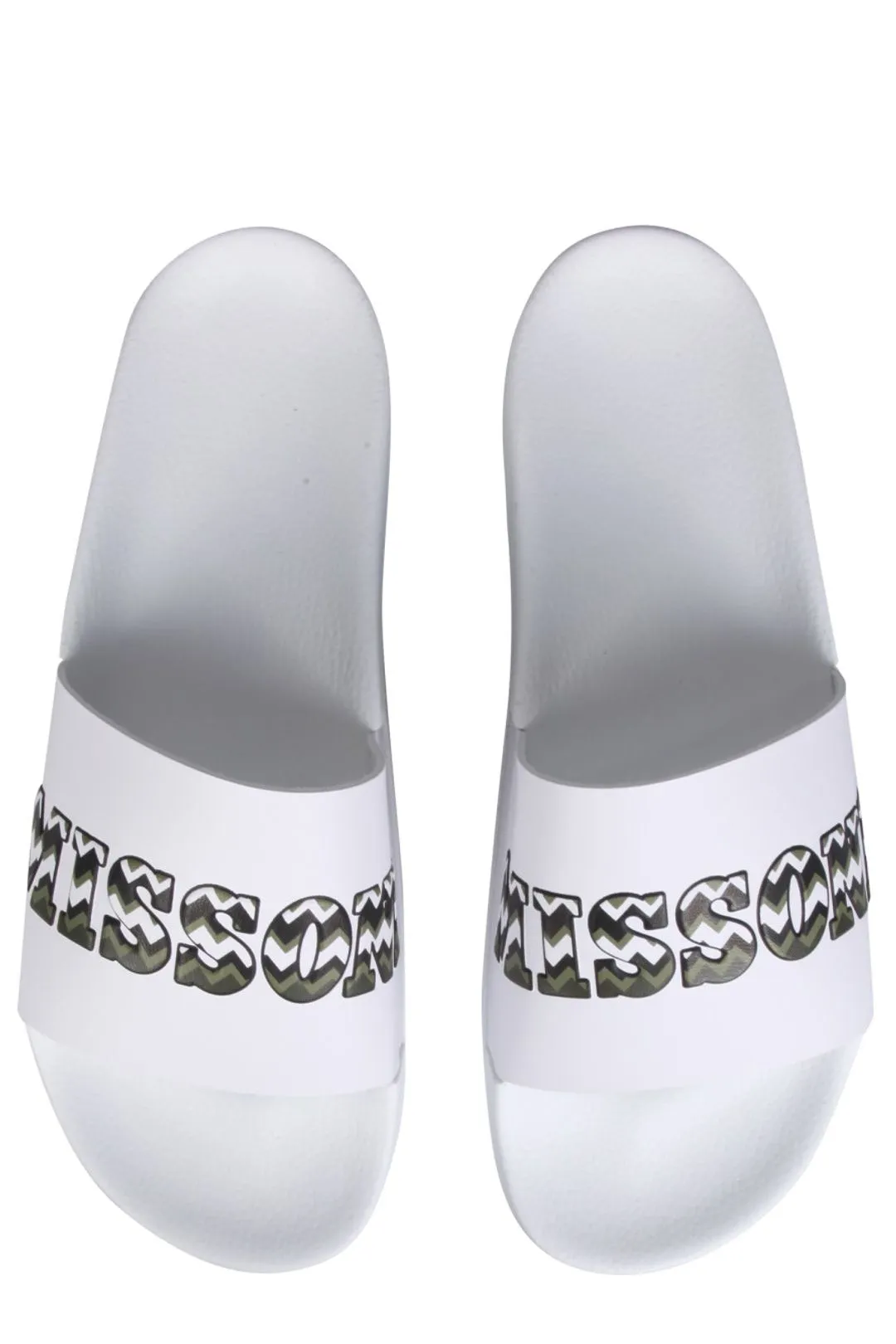 Missoni Logo Embossed Open-Toe Slides