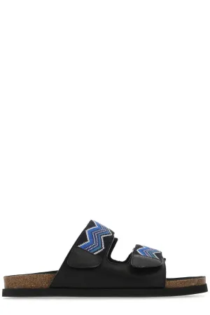 Missoni Zig-Zag Woven Designed Open-Toe Sandals