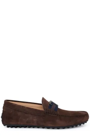 Mocassini Gommini Marroni Slip-On Loafers