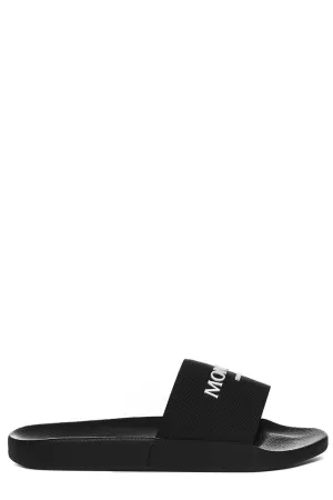Moncler Basile Logo Embossed Slides