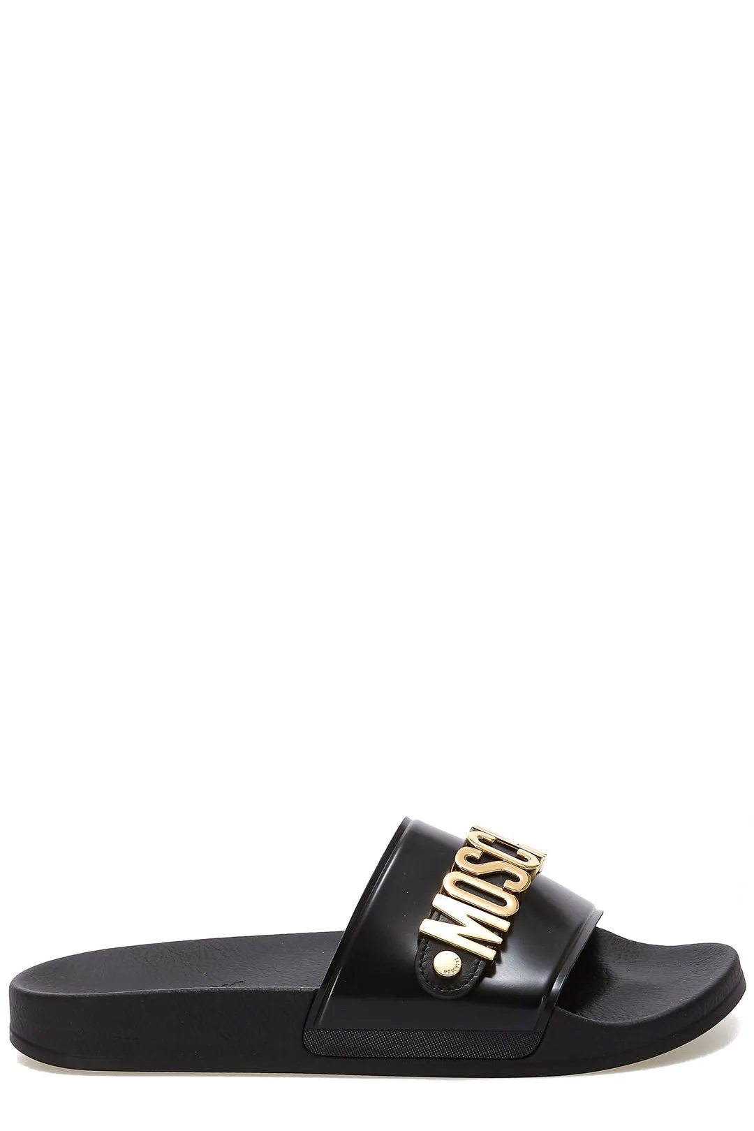 Moschino Lettering Logo Pool Slides