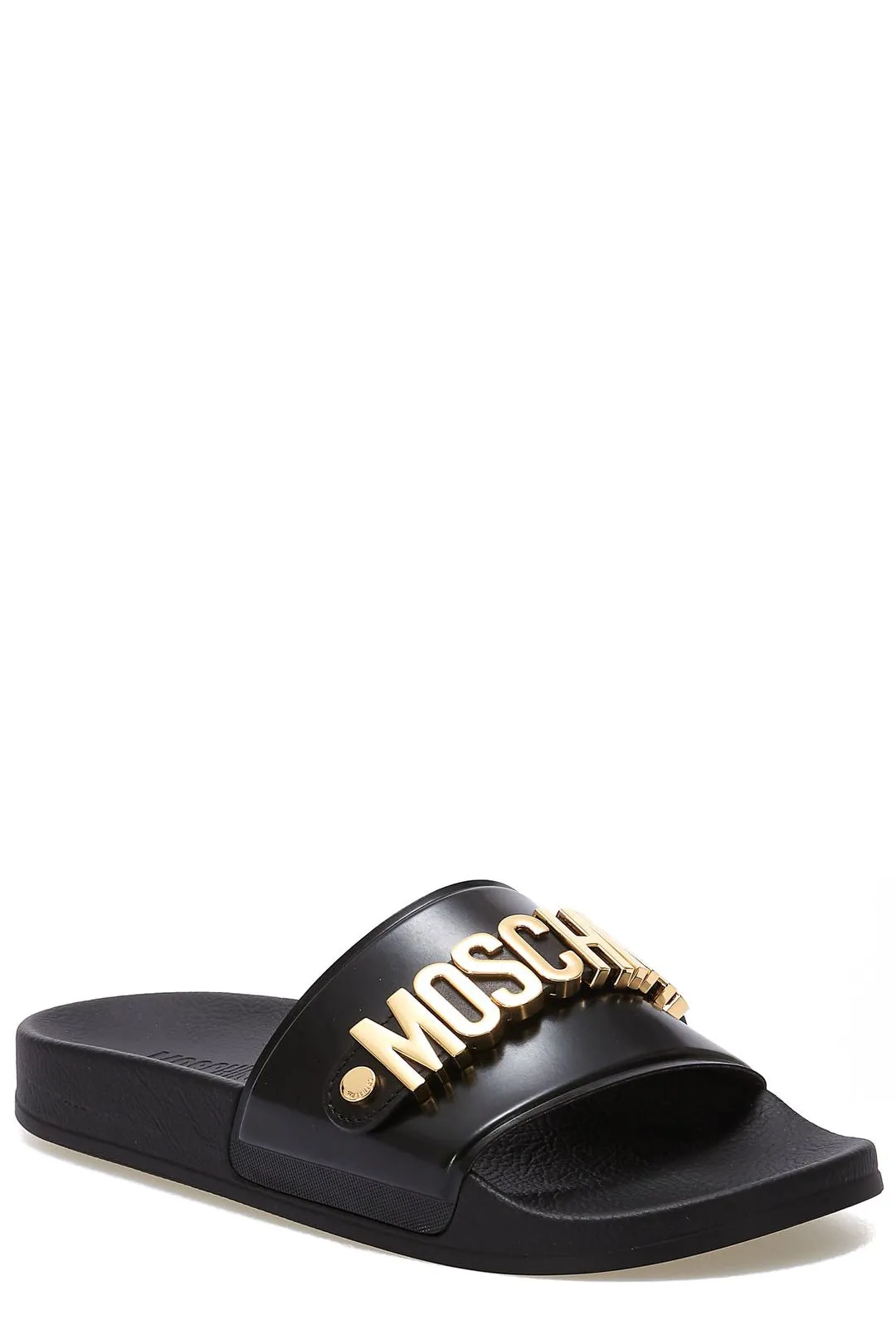 Moschino Lettering Logo Pool Slides