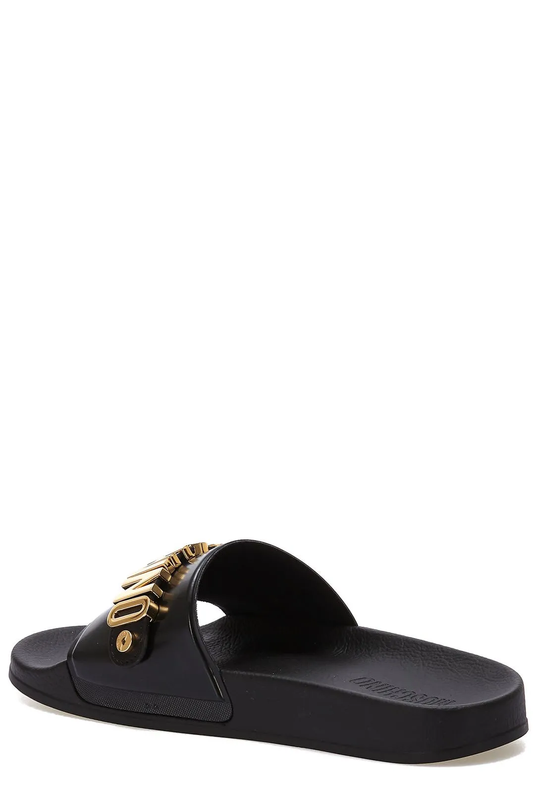 Moschino Lettering Logo Pool Slides