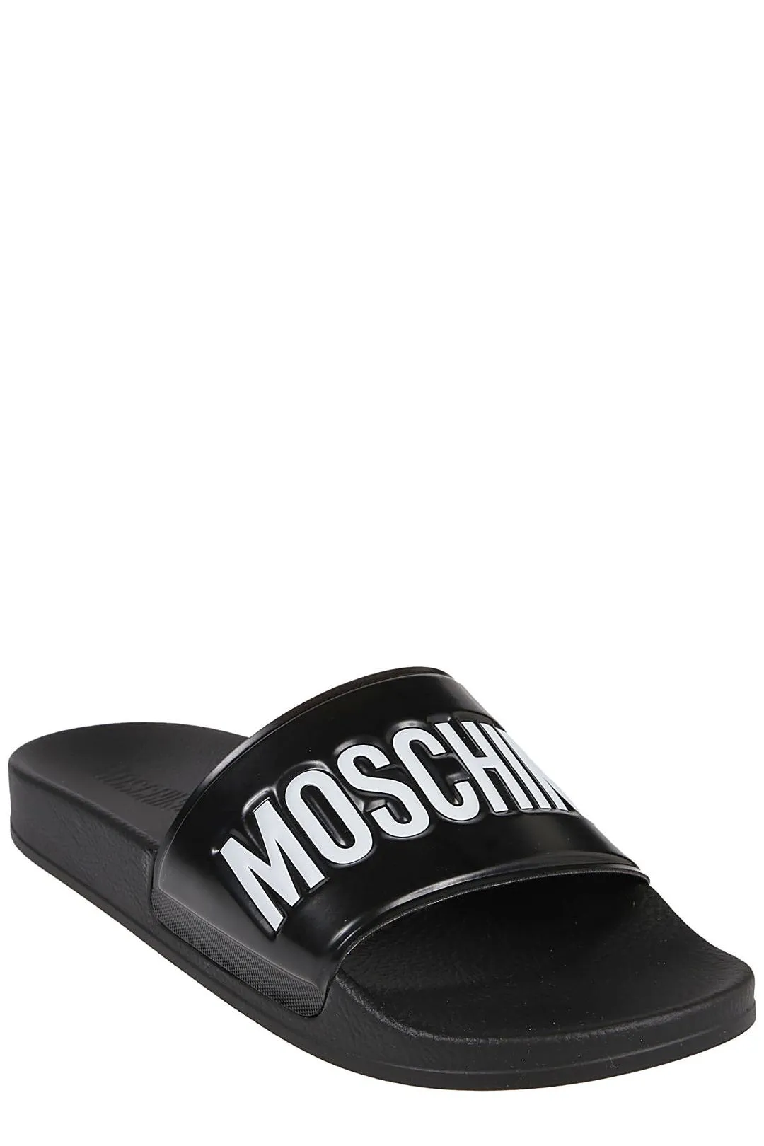 Moschino Logo Debossed Slip-On Pool Slides