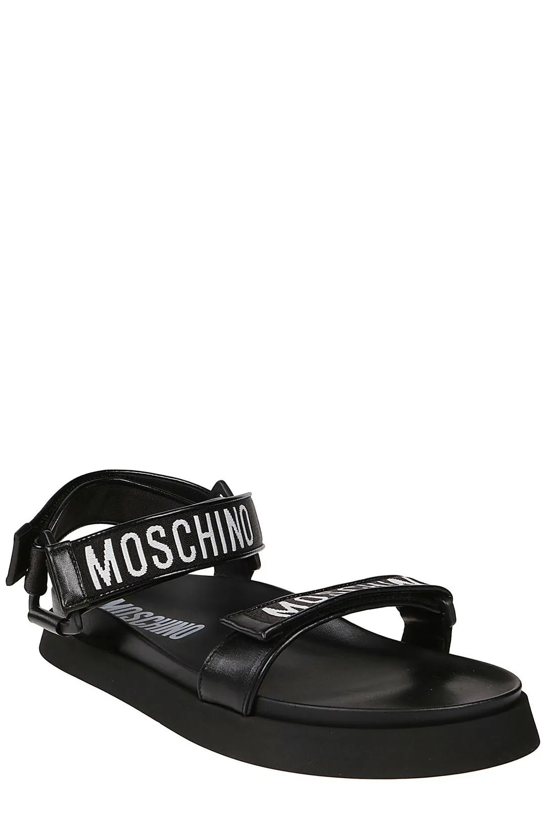 Moschino Logo Detailed Strapped Sandals