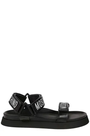 Moschino Logo Detailed Strapped Sandals