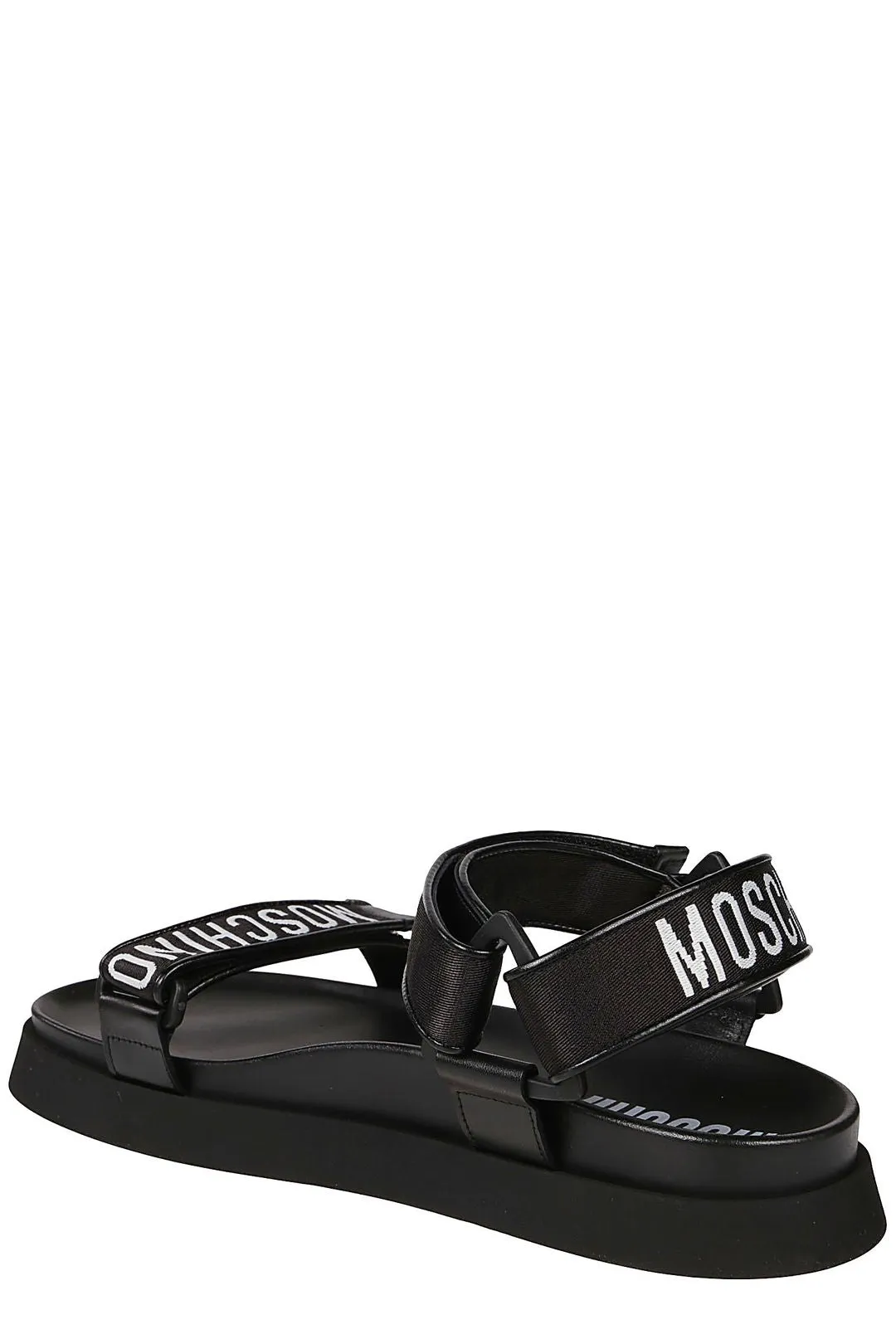 Moschino Logo Detailed Strapped Sandals