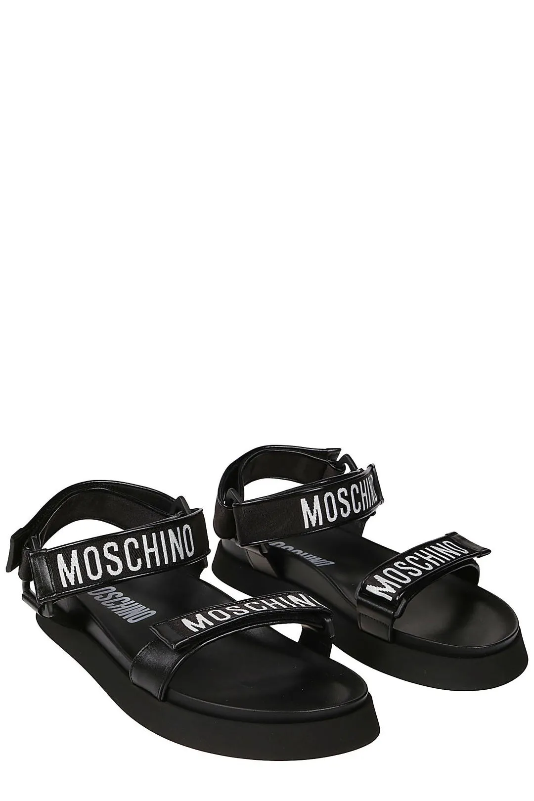Moschino Logo Detailed Strapped Sandals