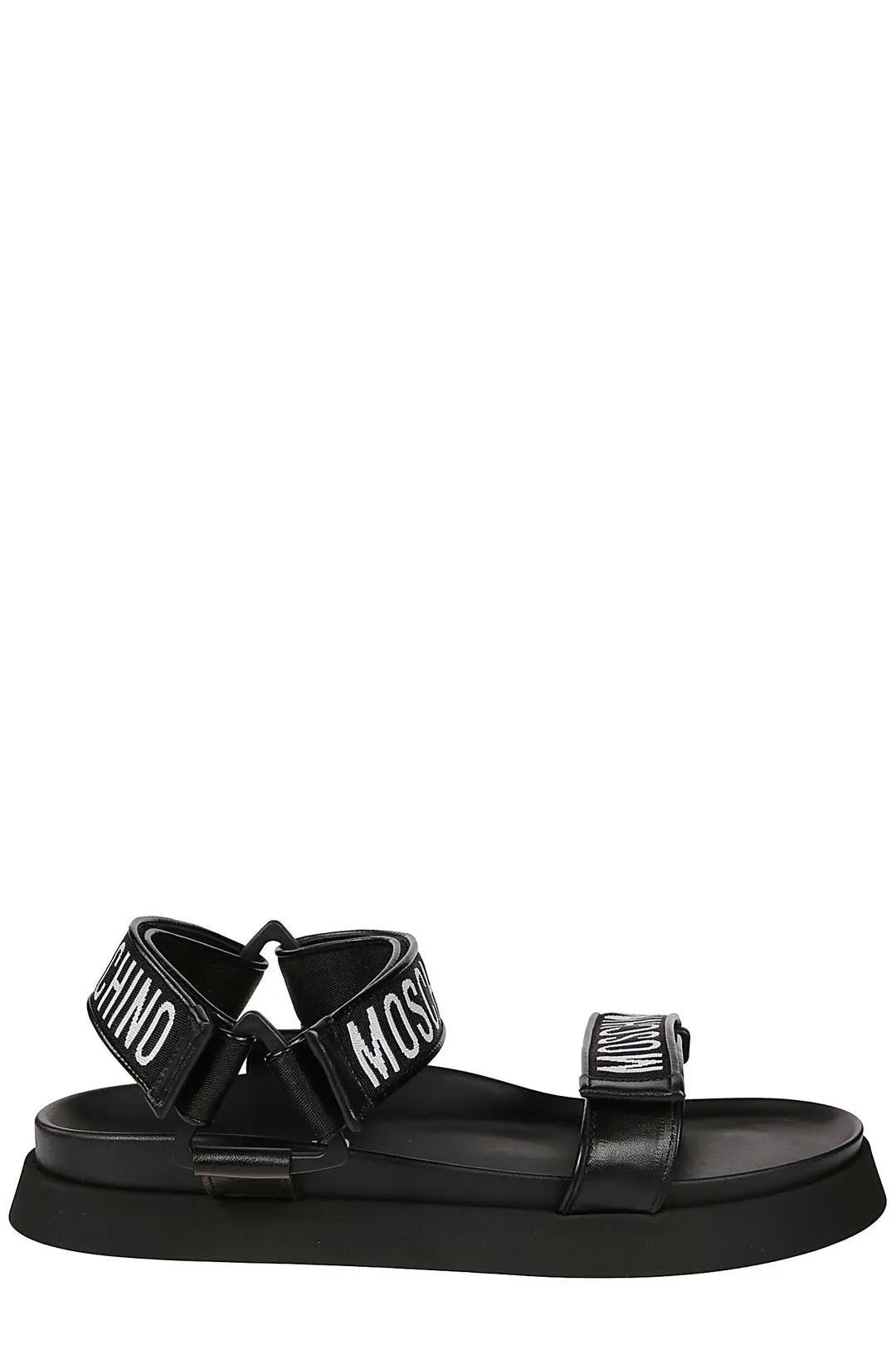Moschino Logo Detailed Strapped Sandals