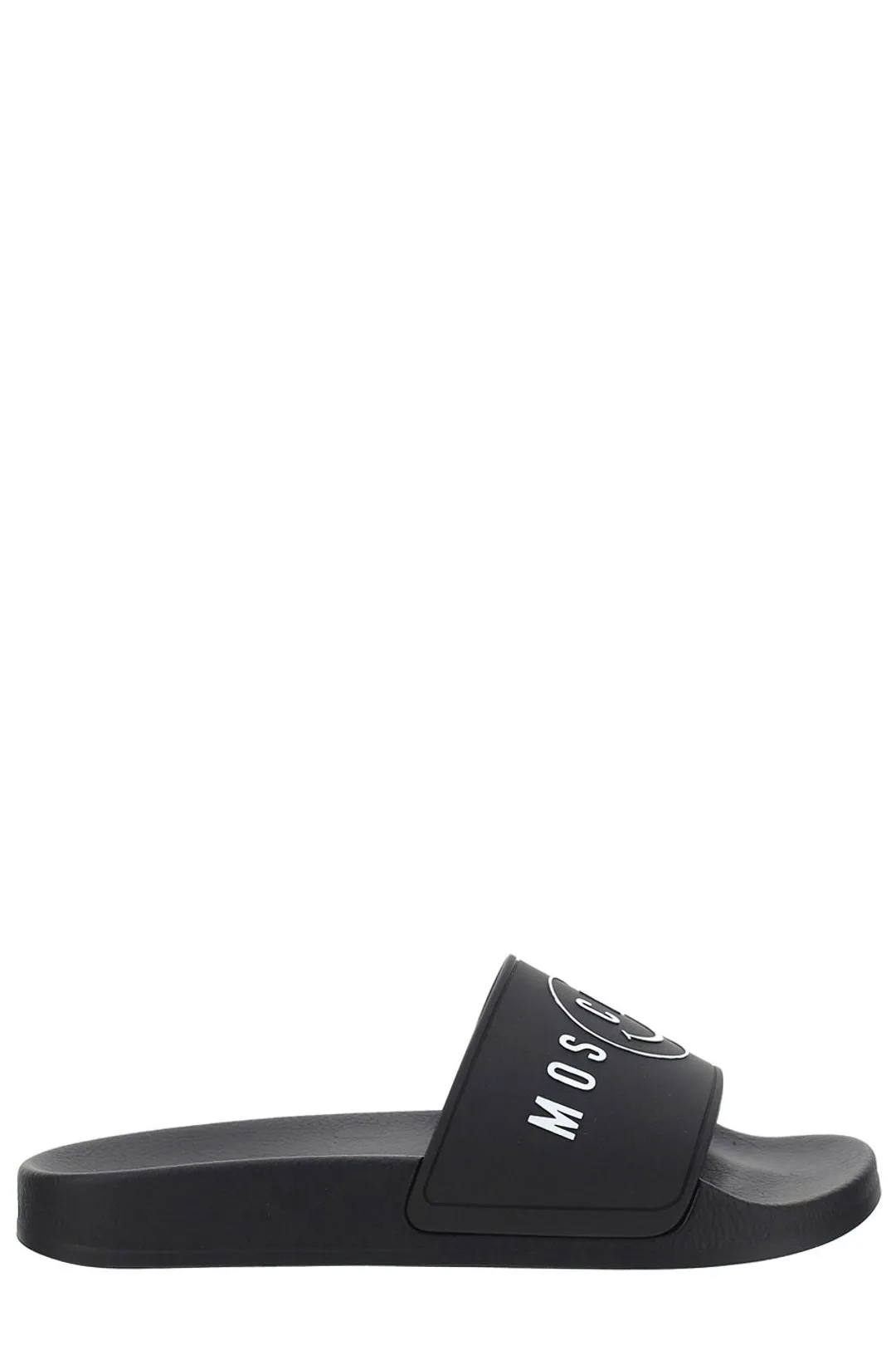 Moschino Logo Embossed Pool Slides