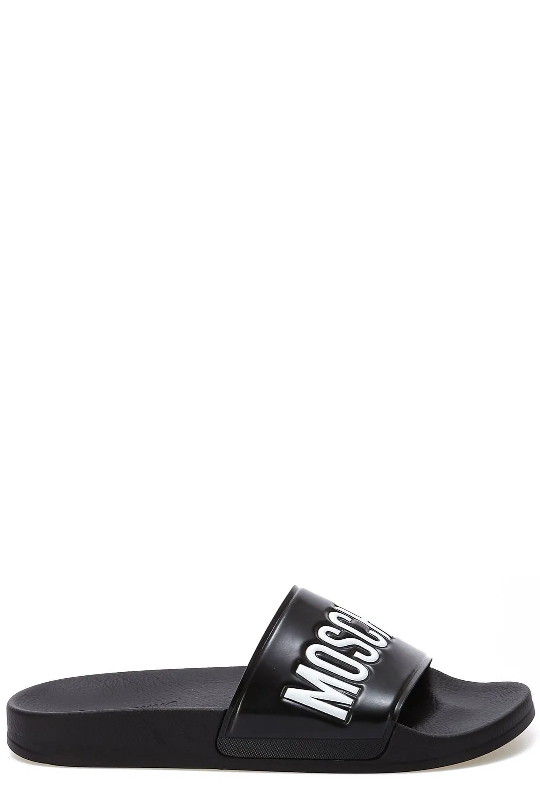 Moschino Logo Embossed Pool Slides