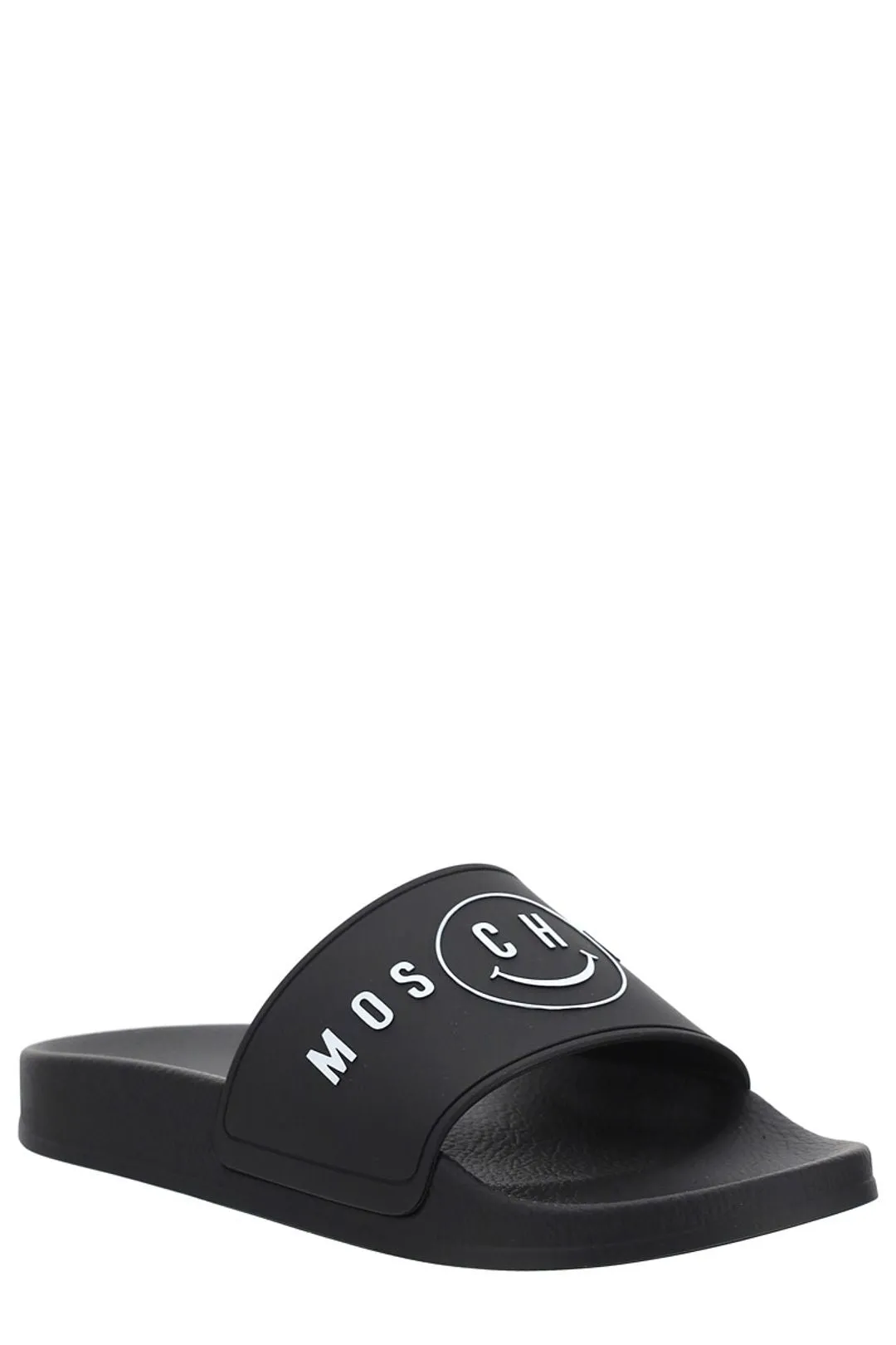 Moschino Logo Embossed Pool Slides