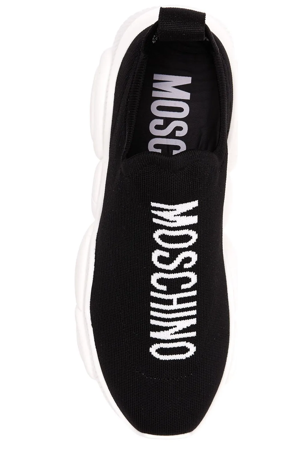 Moschino Logo Intarsia Slip-On Sneakers