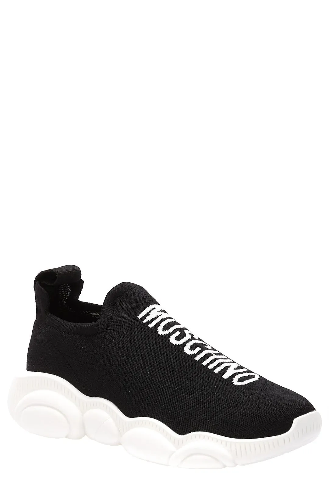 Moschino Logo Intarsia Slip-On Sneakers