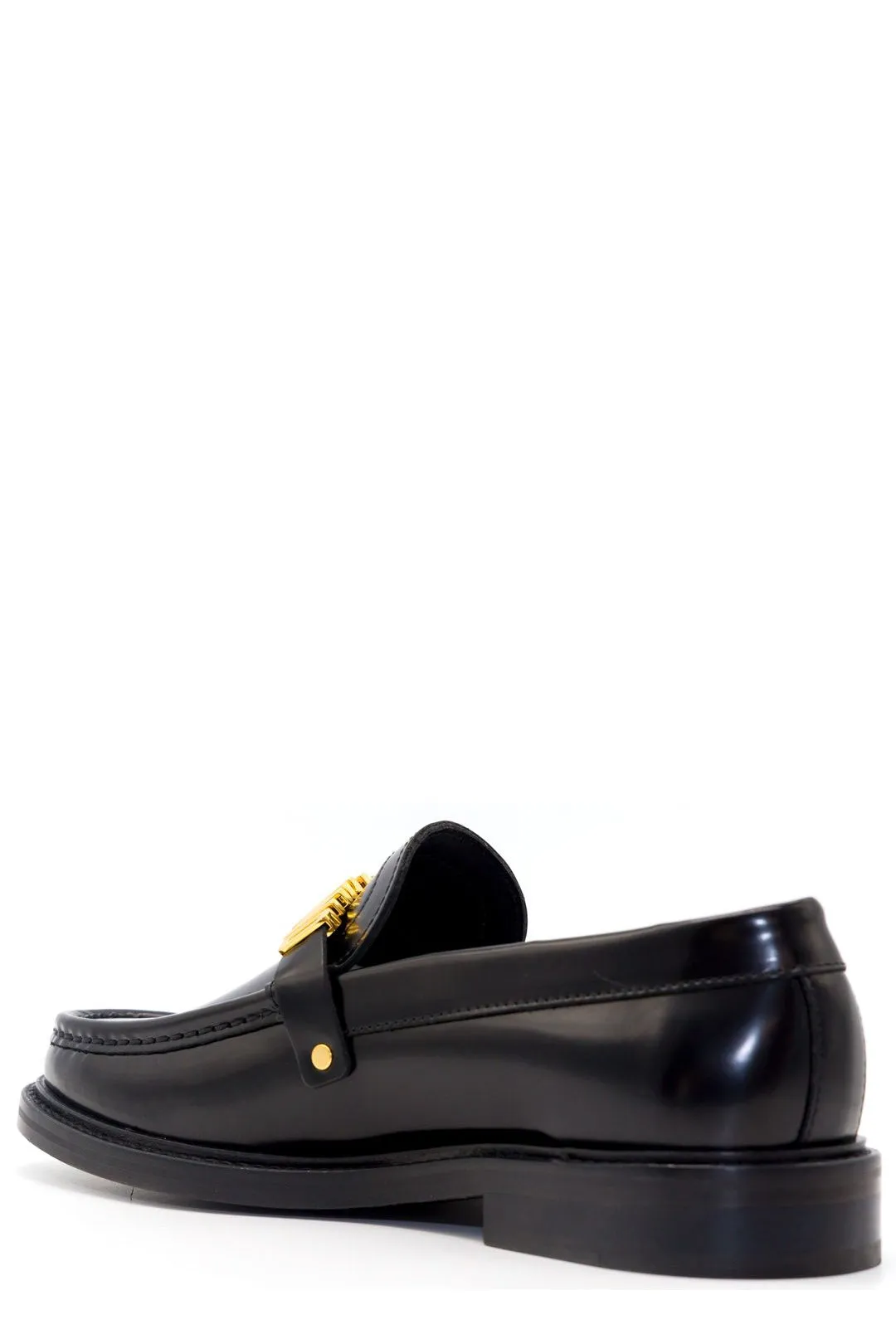 Moschino Logo Lettering Slip-On Loafers