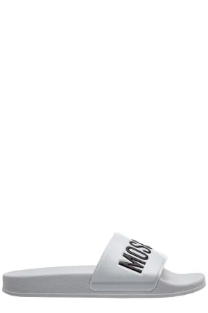 Moschino Logo Pool Slides